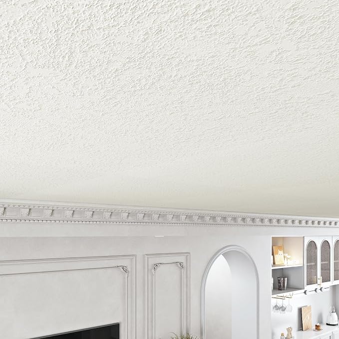 Livelynine White Textured Wallpaper Stick and Peel Modern 15.8x394 Self - Image 6