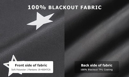 LazBlinds 100% Blackout Door Curtain, No Tools No Drill Cordless Blinds - Image 2