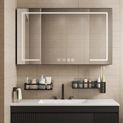 PUSDON 5-in-1 Wide Wall Mount Wrapped Mesh Kitchen Organizer & Shower Caddy Kit - Image 5