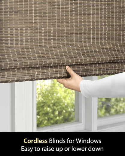 UNISHADES Cordless Bamboo Roman Shades - Image 3