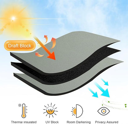 RYB HOME Blackout Curtains for Bedroom, Window Shades Thermal Insulating - Image 3