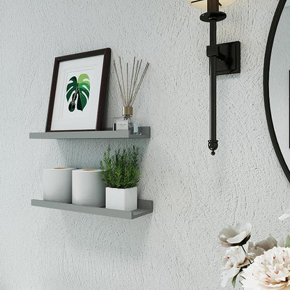 Floating Shelves for Wall Decor, Wall Mounted Wood Storage Shelf for Bedroom - Image 4