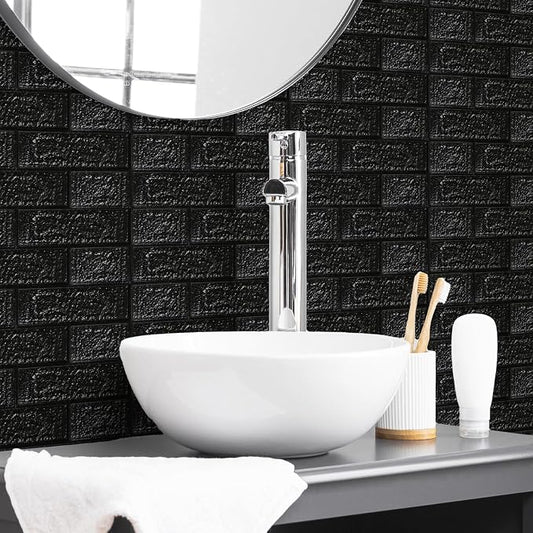 30PCS 3D Wall Panels Peel and Stick Foam, Self-Adhesive Decorative 3D Brick - Image 2