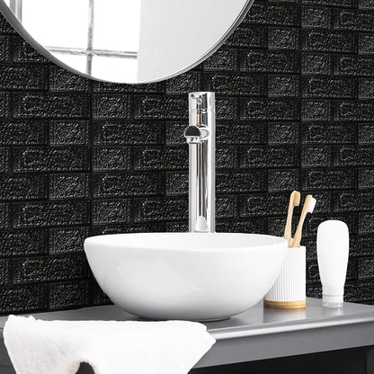 10PCS 3D Wall Panels Peel and Stick Foam, Self-Adhesive Decorative 3D Brick - Image 2
