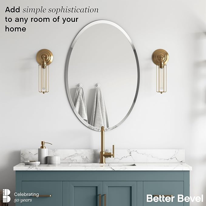 Better Bevel Frameless Oval Mirror - Image 2
