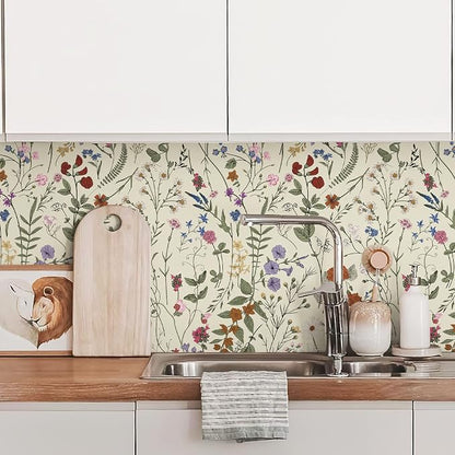 JiffDiff Floral Wallpaper Peel and Stick - Image 5