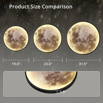 Dimmable Moon Wall Light 31.5 inch Wall Lights - Image 5