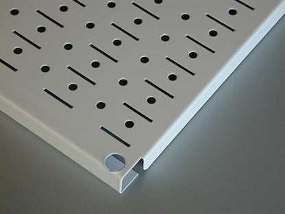 Wall Control Pegboard 16in x 32in Horizontal Beige Metal Pegboard Tool Board - Image 4