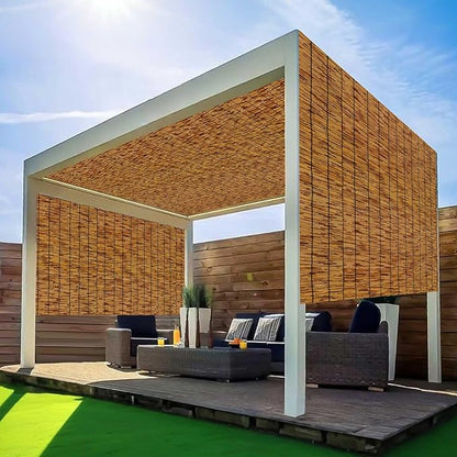 Natural Reed Fencing, Decorative Bamboo Fence Rolls Handwoven Friendly Sun Shade - Image 8
