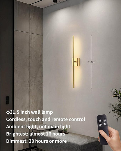 KDG Cordless Wall Sconces Set of 2, Wireless 5200mAh Rechargeable Battery - Image 2