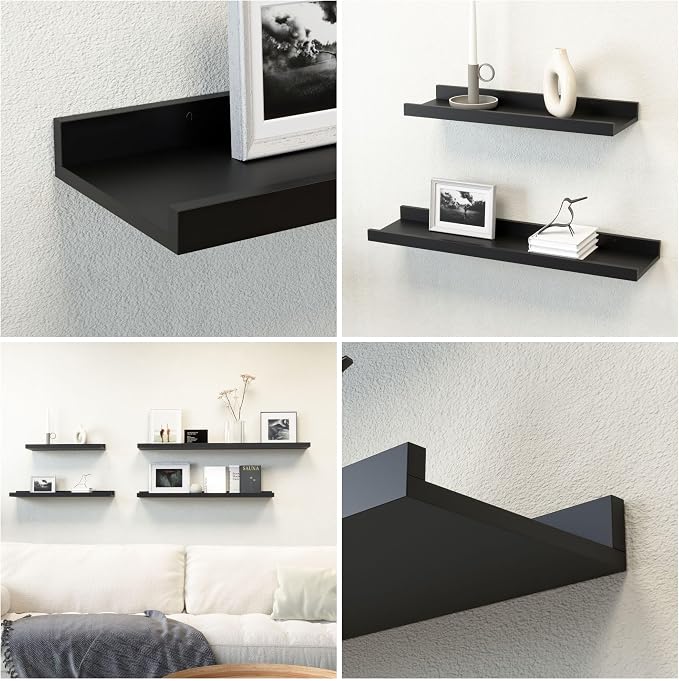 Boswillon 70.9 Inches Long Floating Shelves, 2 Set Modern Wall Shelf - Image 5