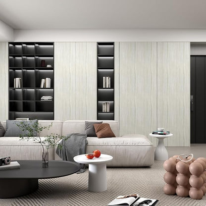Vinjiasin Wood Peel and Stick Wallpaper Oak Light Wood Grain Contact Paper - Image 5
