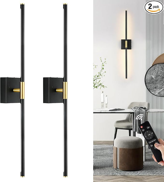 Morauroral Battery Operated Wall Sconces Set of 2, 10000mAh Rechargeable Sconces by Morauroral