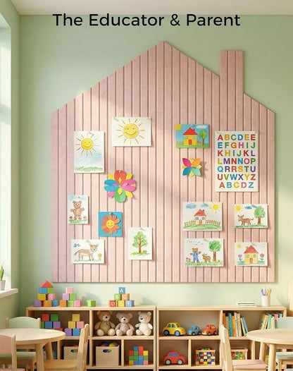 Aothia 12-Pack Felt Bulletin Board Tiles 48"x36", Modular Pin Board - Image 8