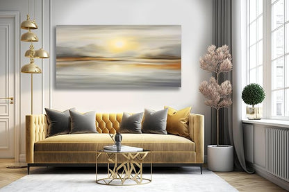 VHMING Abstract Canvas Wall Art Seascape Canvas Printing Abstract Art Wall - Image 4