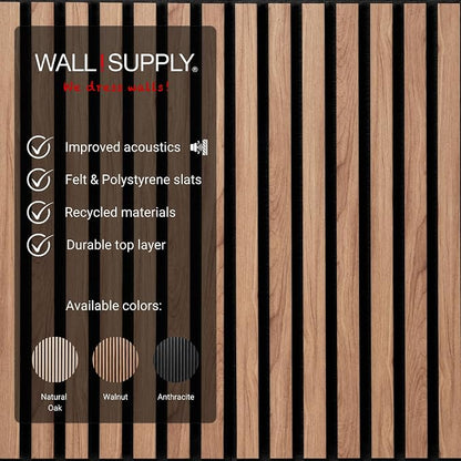 Wall!Supply 3D Soundproof Wall Panels – Acoustic Walnut Finish – EPS Foam - Image 4