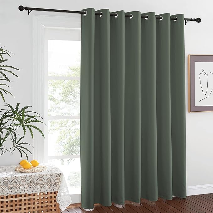 NICETOWN Dark Mallard Curtains for Sliding Glass Door, 84 inch Long, Grommet - Image 7
