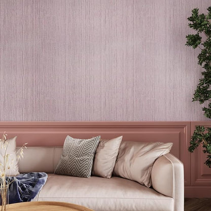 CRE8TIVE Pale Pink Grasscloth Peel and Stick Wallpaper - Image 4