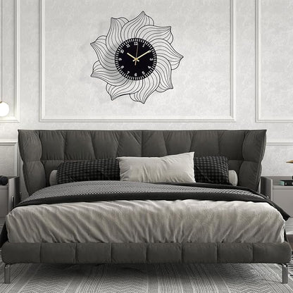 22 Inch Flower Wall Clock, Silent Non-Ticking Battery Operated Modern - Image 6