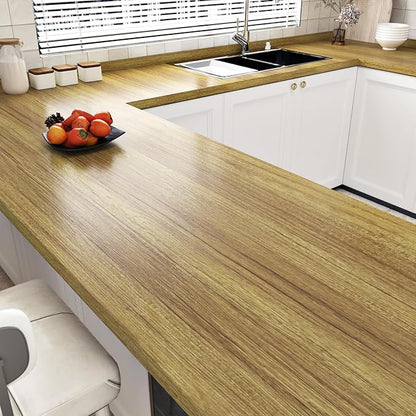 WESTICK Brown Wood Peel and Stick Wallpaper Light Wood Grain Contact Paper - Image 2