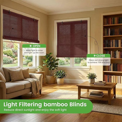 Bamboo Blinds Easy to Install Bamboo Shades - Image 3