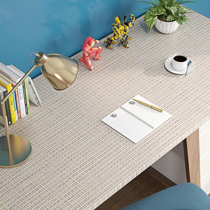 FunStick Beige Weave Grasscloth Peel and Stick Wallpaper Textured Wallpaper - Image 6