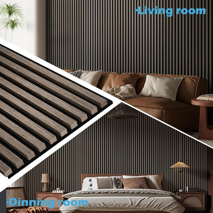 Art3d 4-Pack 108" x 12" Acoustic Wood Panels - Image 3