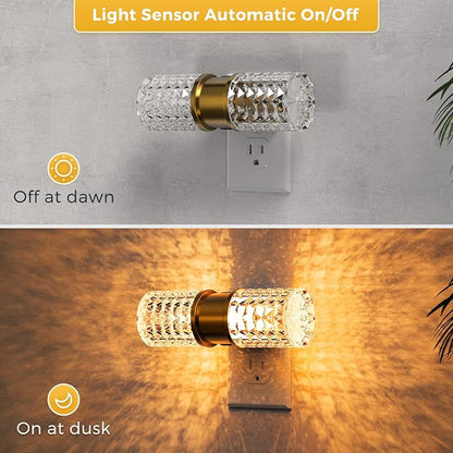 L LOHAS LED Night Light, Modern Night Lights Plug into Wall, 2 Pack - Image 2