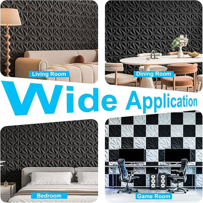 Art3d 33-Pack 3D Wall Panel for Interior Wall Décor, Diamond Textured PVC - Image 8