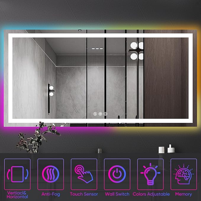 Antok 28"x 60" LED Bathroom Mirror - Image 9
