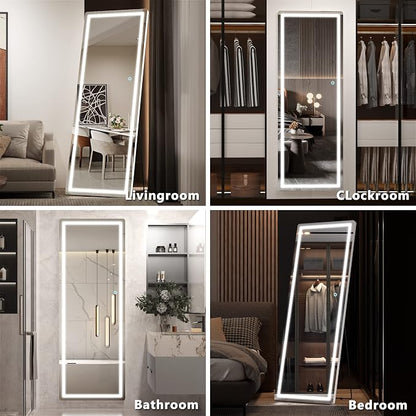 Hasipu Full Length Mirror with Lights, Full Body Dressing Standing, Hanging - Image 5
