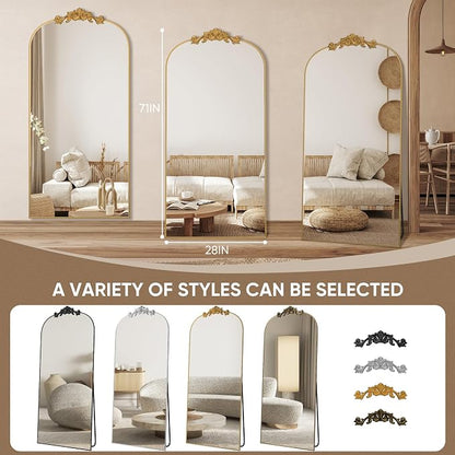Antok Arched Full Length Mirror, Full Body Mirrors - Image 8