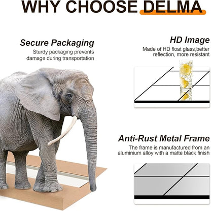 Delma Full Length Mirror, Wall Mounted, Hanging or Leaning - Image 3