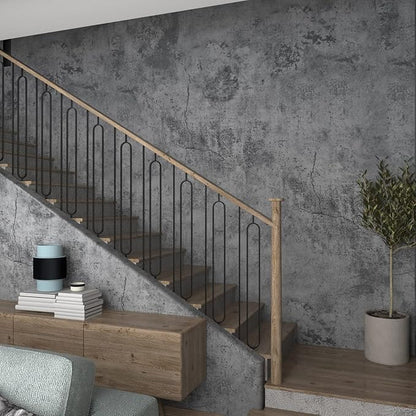 3YECAO 16"×118" Thick Blue Grey Peel and Stick Concrete Wallpaper 3d Faux Gray - Image 8