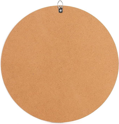 Eorbow Boho Wall Mounted Mirror, 12 Inch Round Wooden Bead Hanging Mirrors - Image 3