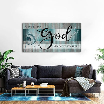 Extra Large Christian Wall Decor Scripture Wall Art Give It to God and Go to - Image 3