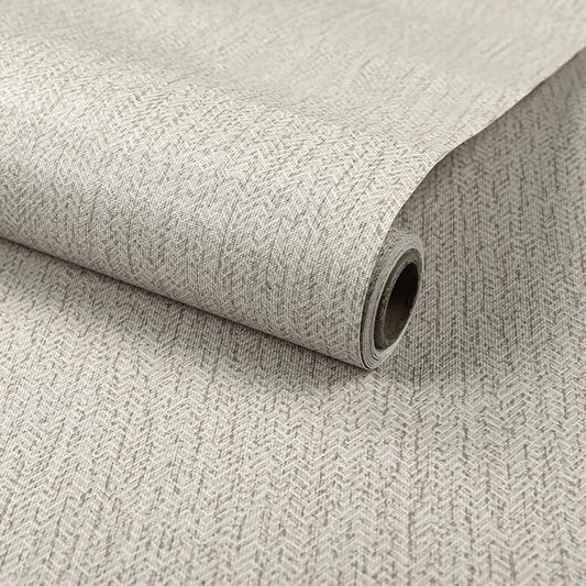 Gray Grasscloth Peel and Stick Wallpaper Renter Friendly Wall Covering Adhesive by MANONIRIA