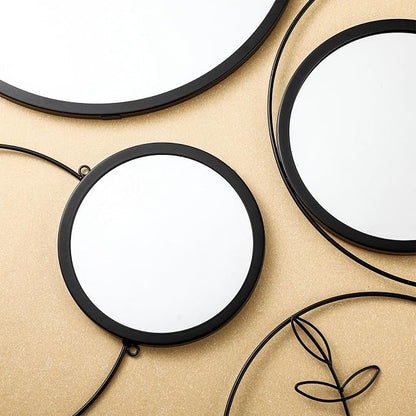Hicarer Wall Mirror Decorative 41.34'' x 17.72'' Round Modern Metal Wall - Image 8