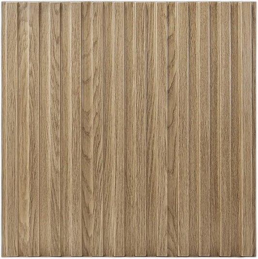 Art3d Slat Wall Panel, 3D Fluted Textured Panel 12-Tile 19.7 x 19.7in. - Image 2