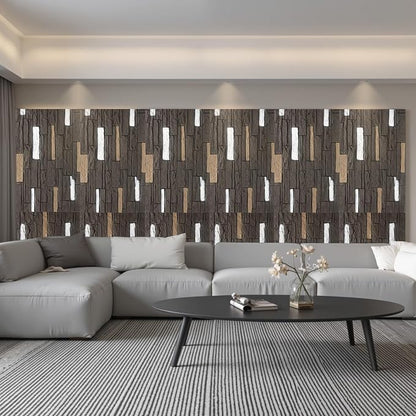 OUZUGIE 4 PCS Faux Stone Wall Panel 47.2’’ x 23.6’’ Interior Exterior Wall - Image 2