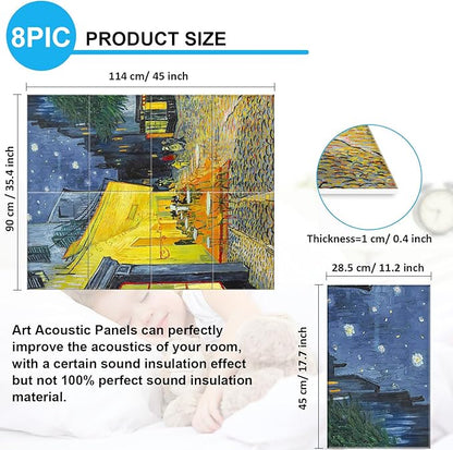 JBER Art Acoustic Panels, 45X36 Inches Acoustical Wall Panels, Sound Absorbing - Image 2