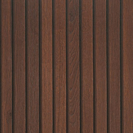 VEELIKE Wide Dark Walnut Wood Slat Peel and Stick Wallpaper Wood Contact Paper by VEELIKE