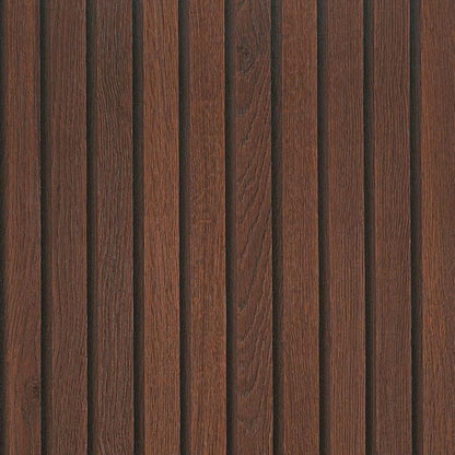 VEELIKE Dark Walnut Wood Slat Wallpaper Peel and Stick Wood Grain Panel by VEELIKE