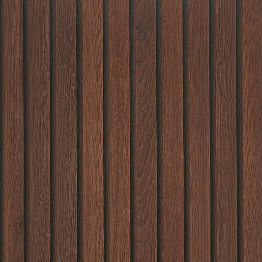 VEELIKE Dark Walnut Wood Slat Wallpaper Peel and Stick Wood Grain Panel by VEELIKE