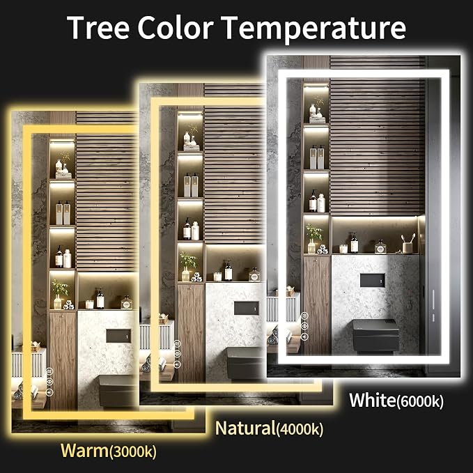 30"x48" LED Bathroom Mirror - Image 4
