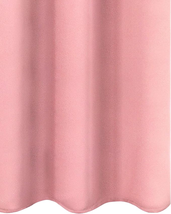 LEMOMO Pink Thermal Blackout Curtains/38 x 54 Inch/Set of 2 Panels Room - Image 9
