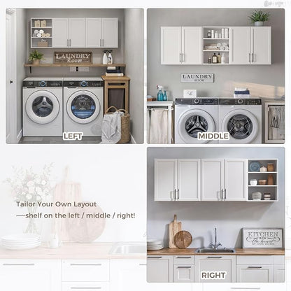 FIMELLO 62.8 ''W X 11''D X 21.7''H Wall Cabinets - Image 7