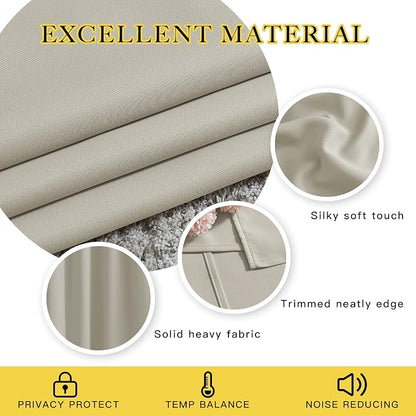 NICETOWN Bedroom Blackout Curtain & Drape 95 inch Length - Image 5