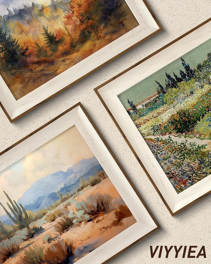 VIYYIEA Framed Wall Art for Living Room, Natural Canvas Prints, Vintage Home - Image 6