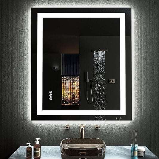 LOAAO 20"X28" LED Bathroom Mirror by LOAAO